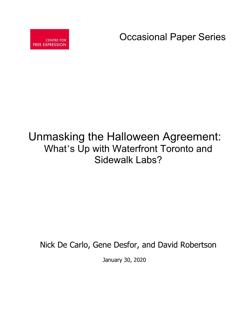 De Carlo Et Al Unmasking the Halloween Agreement Final.Pdf