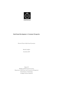 An Academic Dissertation, with Due Permission of KTH Royal Institute Of