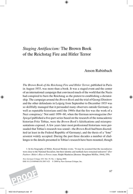 The Brown Book of the Reichstag Fire and Hitler Terror