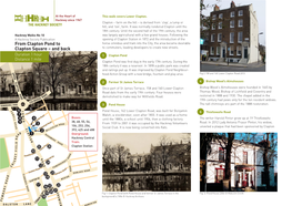 From Clapton Pond to Clapton Square – and Back