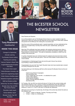 Newsletter – July 2016