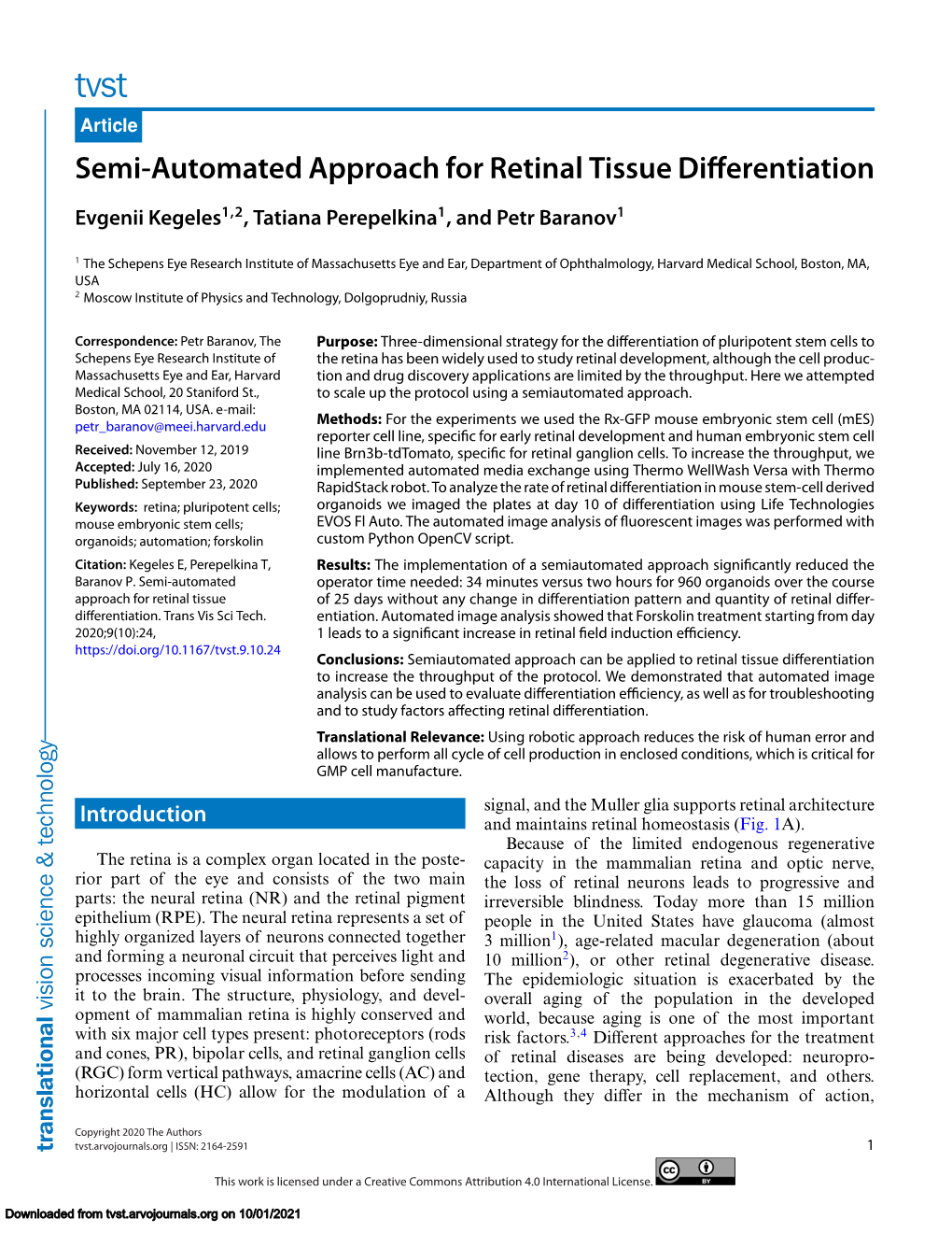 Semi-Automated Approach for Retinal Tissue Differentiation