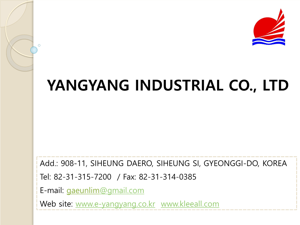 Yangyang Industrial Co., Ltd