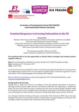 Feminist Responses to Growing Nationalism in the EU