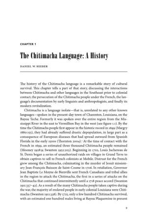 The Chitimacha Language: a History