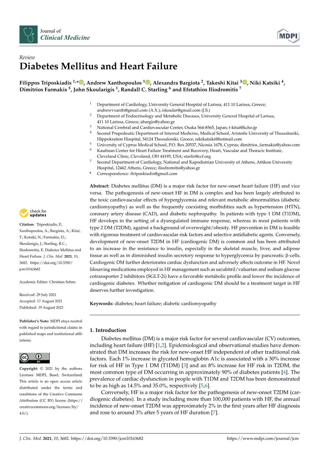 Diabetes Mellitus and Heart Failure