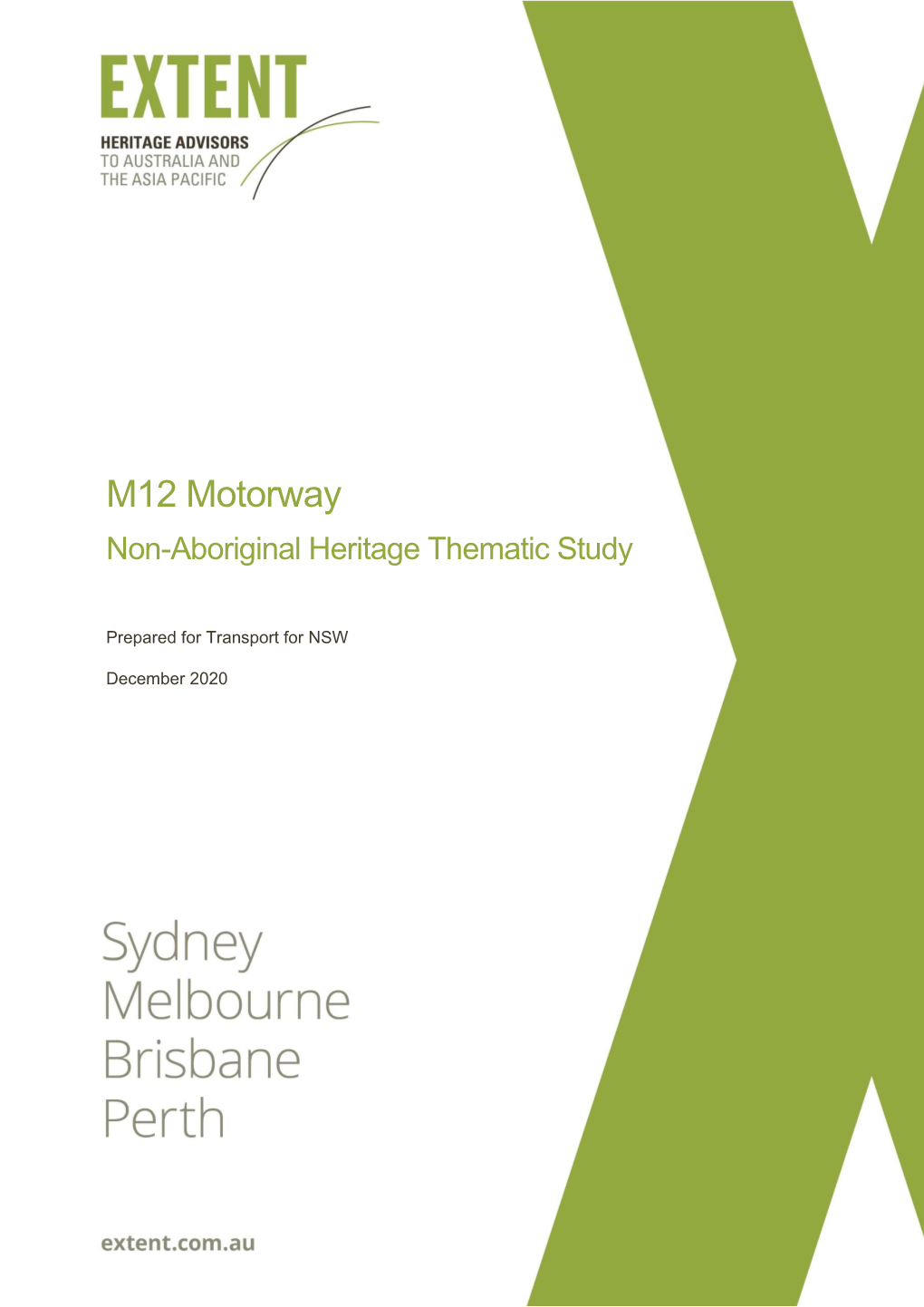 M12 Motorway Thematic Study