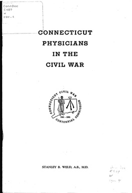 Connecticut Physicians in the Civil War
