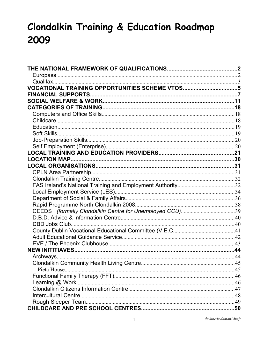 The National Framework Of Qualifications