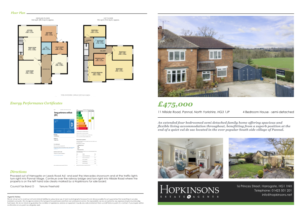 Hillside Road Pannal Hop 8451.Pdf