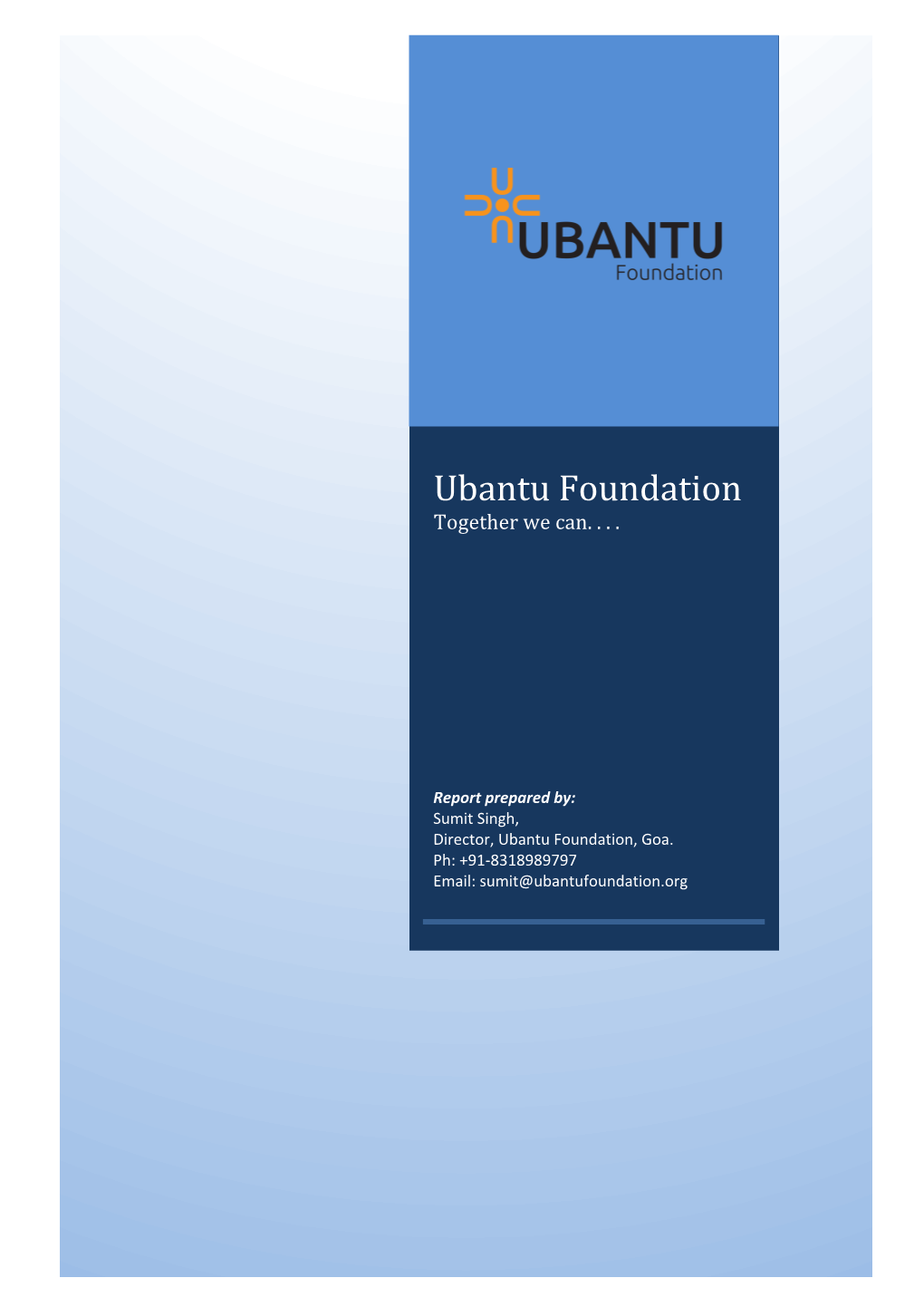 Report of Ubantu Foundation