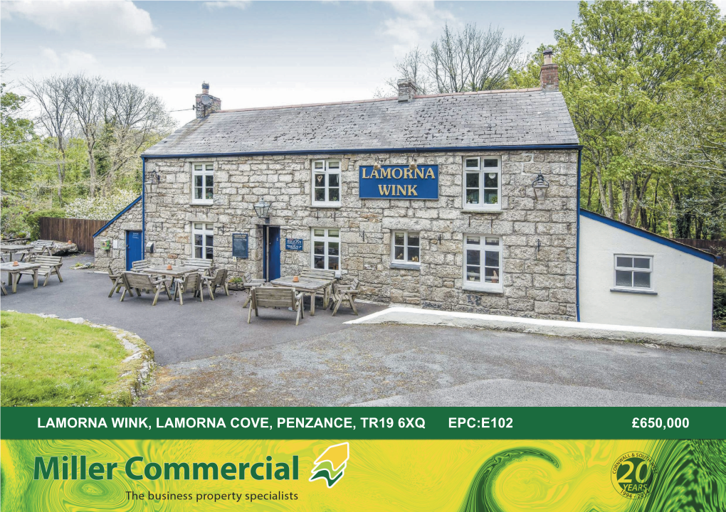 Lamorna Wink, Lamorna Cove, Penzance, Tr19 6Xq Epc:E102 £650,000 B40718