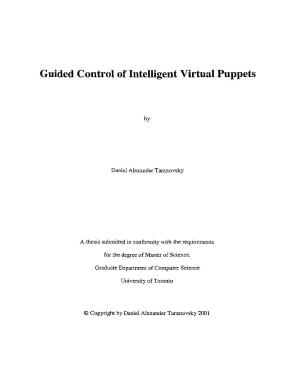 Guided Control of Intelligent Virtual Puppets