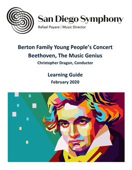 Berton Family Young People's Concert Beethoven, the Music Genius
