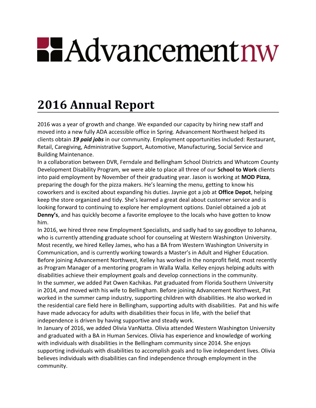 2016 Annual Report