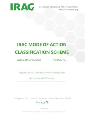 Irac Mode of Action Classification Scheme