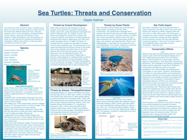 Sea Turtles: Threats and Conservation Kaylie Hatcher