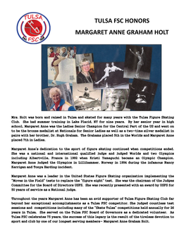 Tulsa Fsc Honors Margaret Anne Graham Holt
