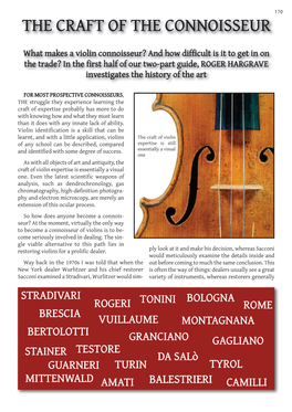 What Makes a Violin Connoisseur?