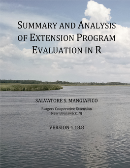 Summary and Analysis of Extension Program Evaluation in R
