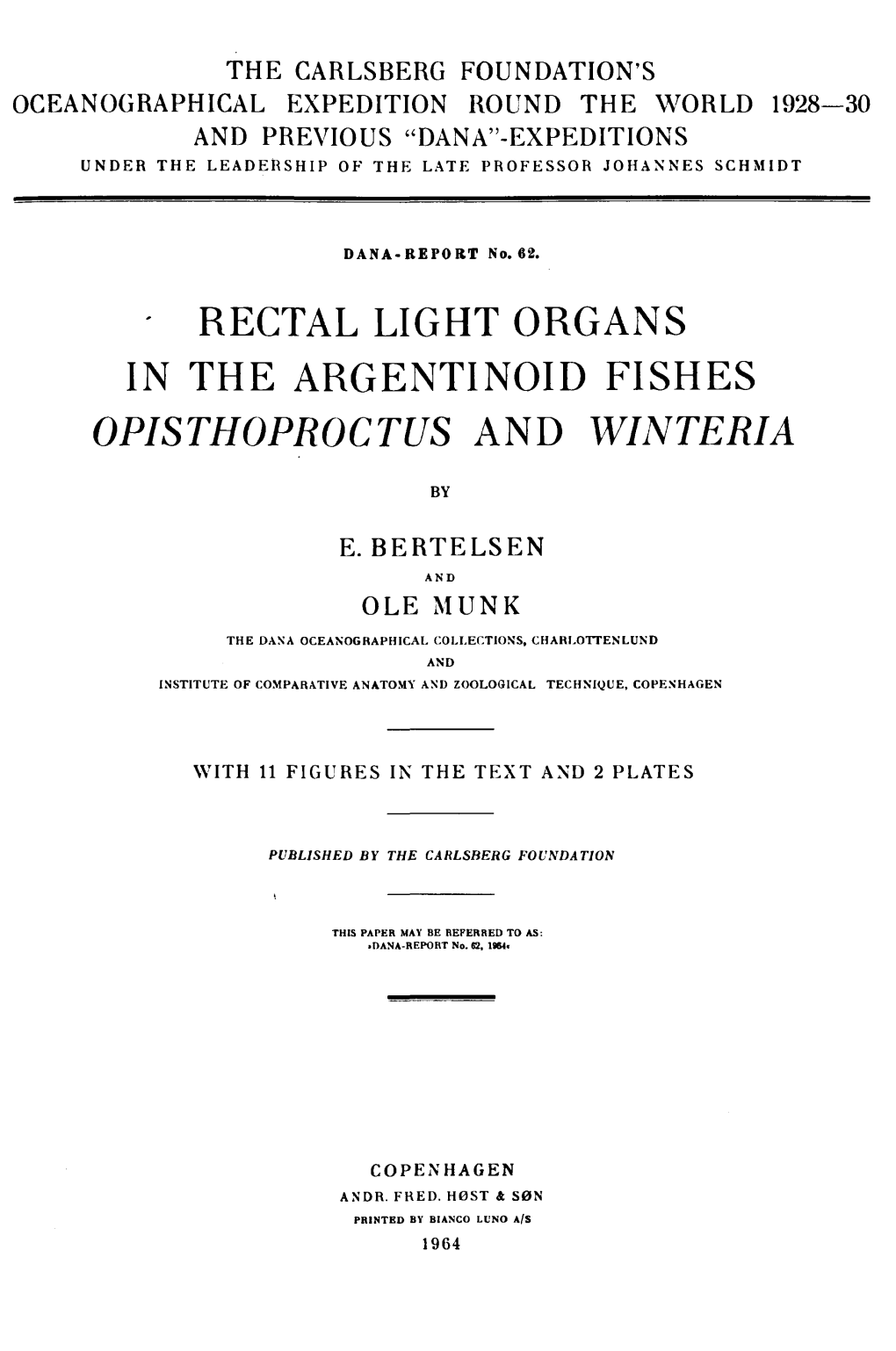 Opisthoproctus and Winteria