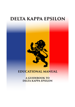 Delta Kappa Epsilon Educational Manual