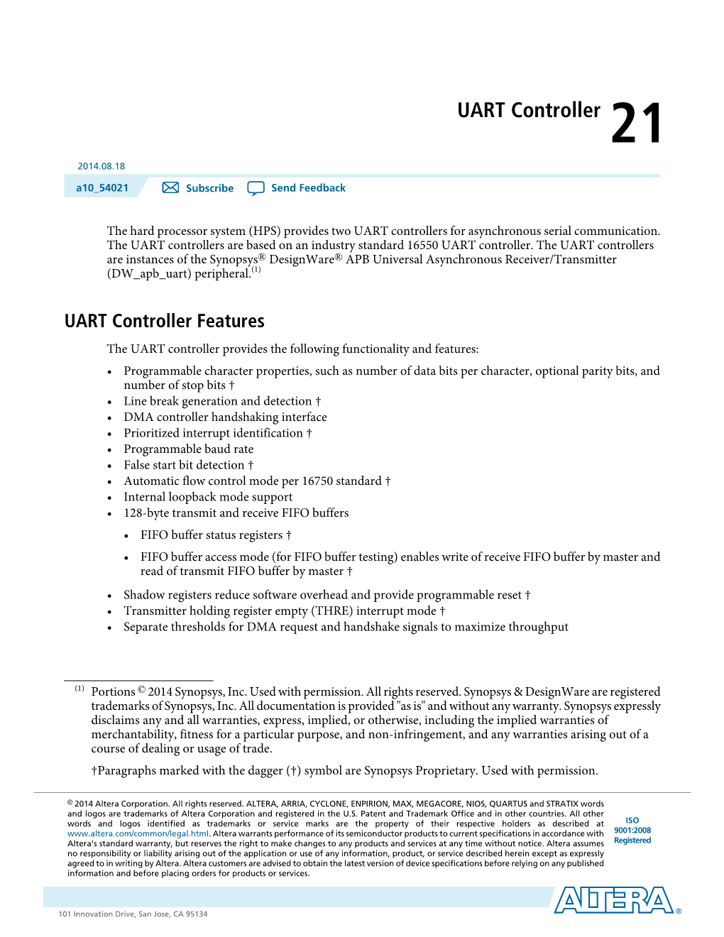 UART Controller 21 2014.08.18