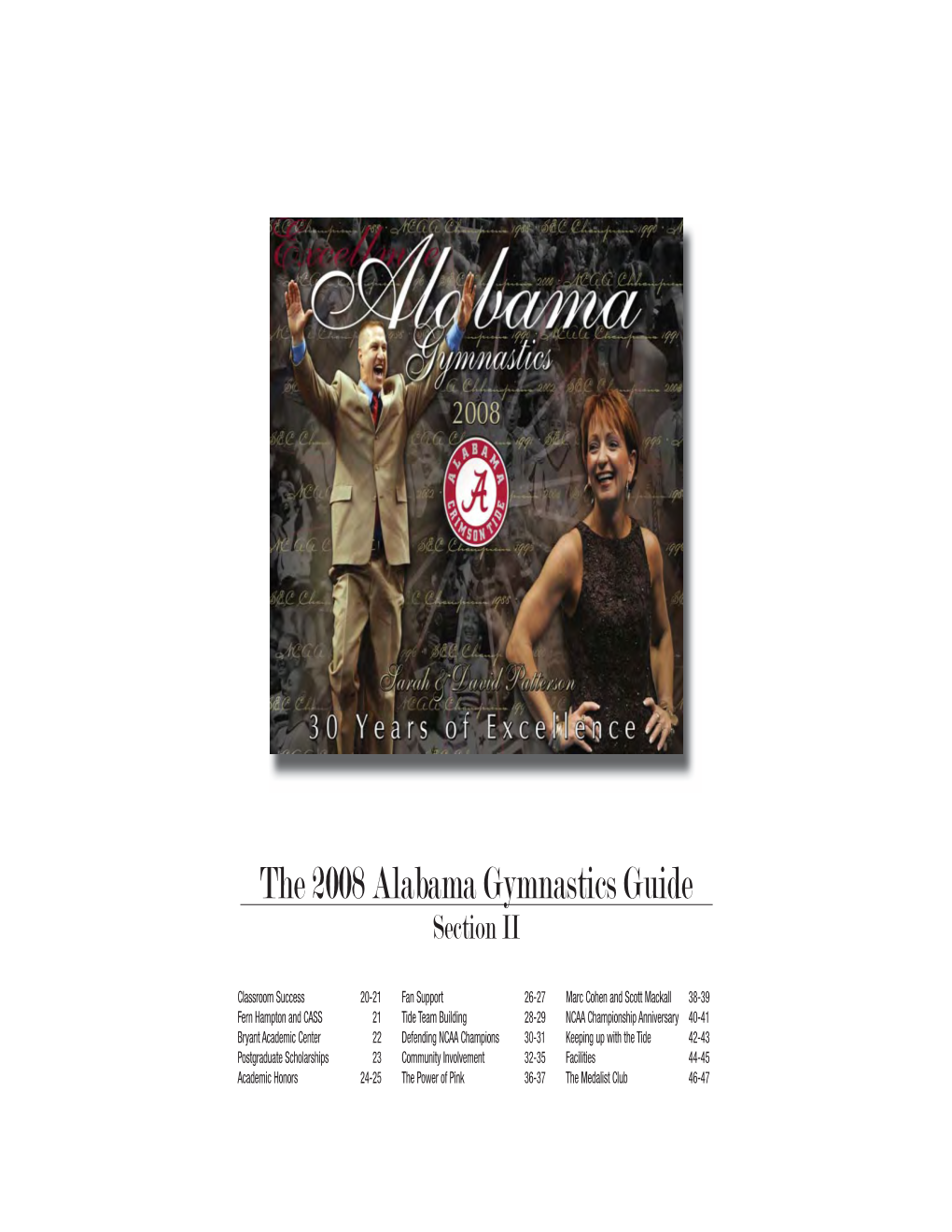 The 2008 Alabama Gymnastics Guide Section II