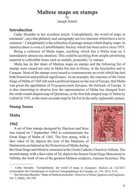 Maltese Maps on Stamps by Joseph Schiro
