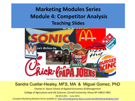 Marketing Module 4: Competitor Analysis Teaching Slides