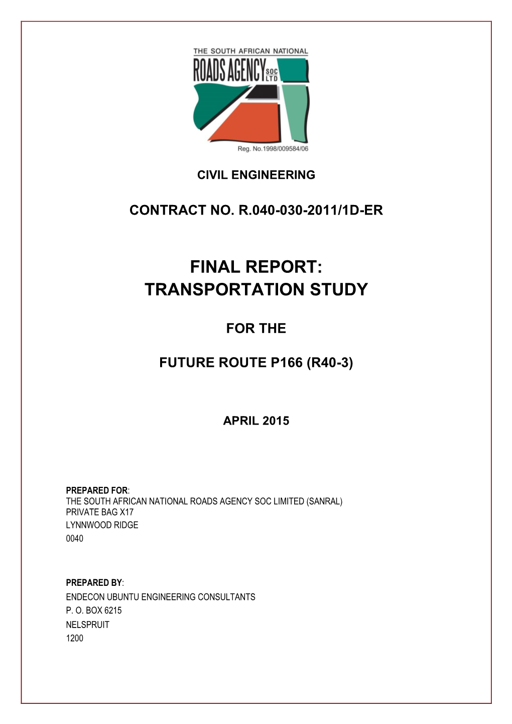 Final Report: Transportation Study