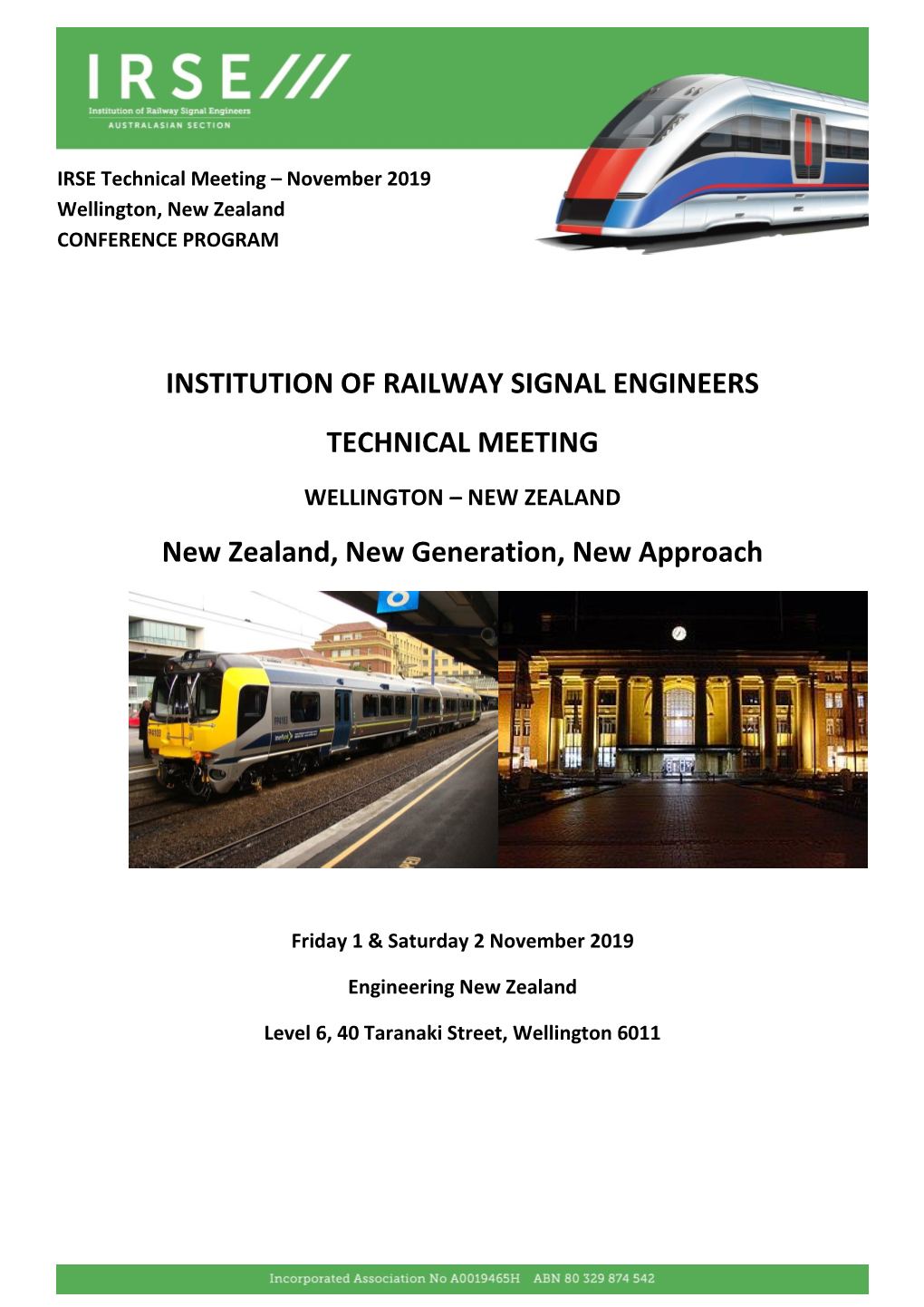 Institution of Railway Signal Engineers Technical Meeting