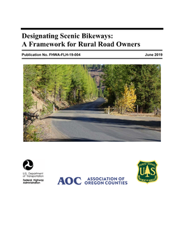 Designating Scenic Bikeways: a Framework for Rural Road Owners