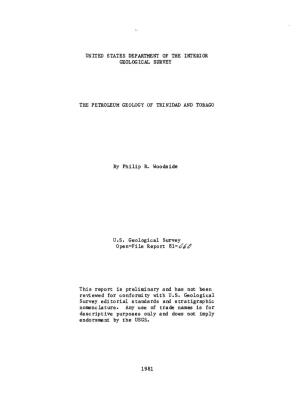 By Philip R. Woodside U.S. Geological Survey Open-File Report 8L This