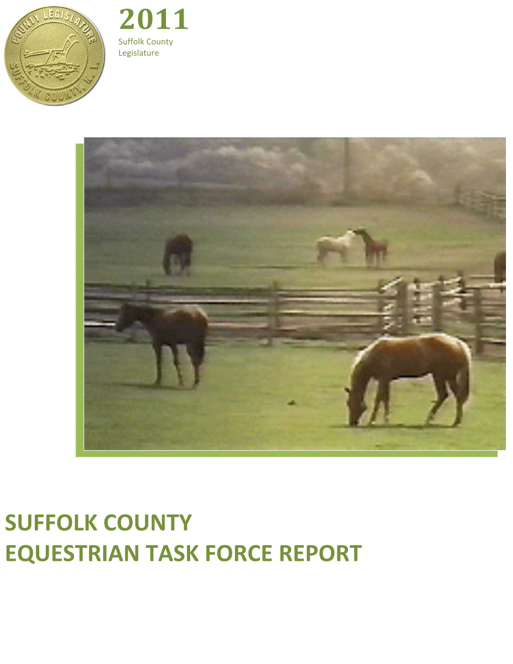 Suffolk County Equestrian Task Force Report
