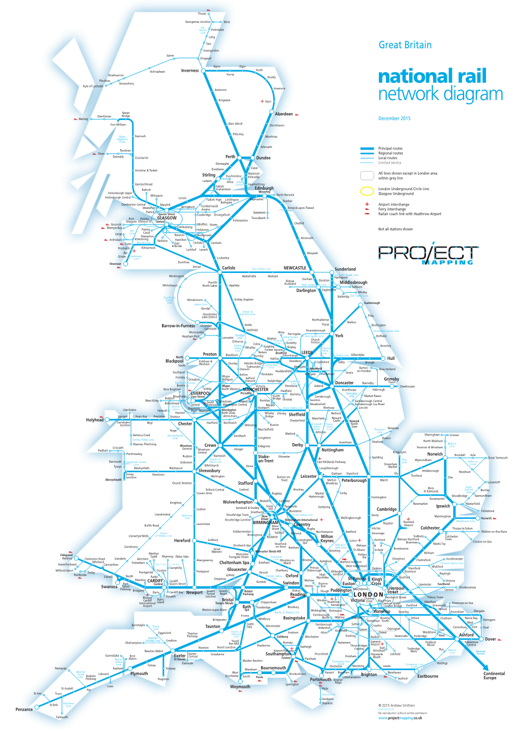 National Rail Network Diagram