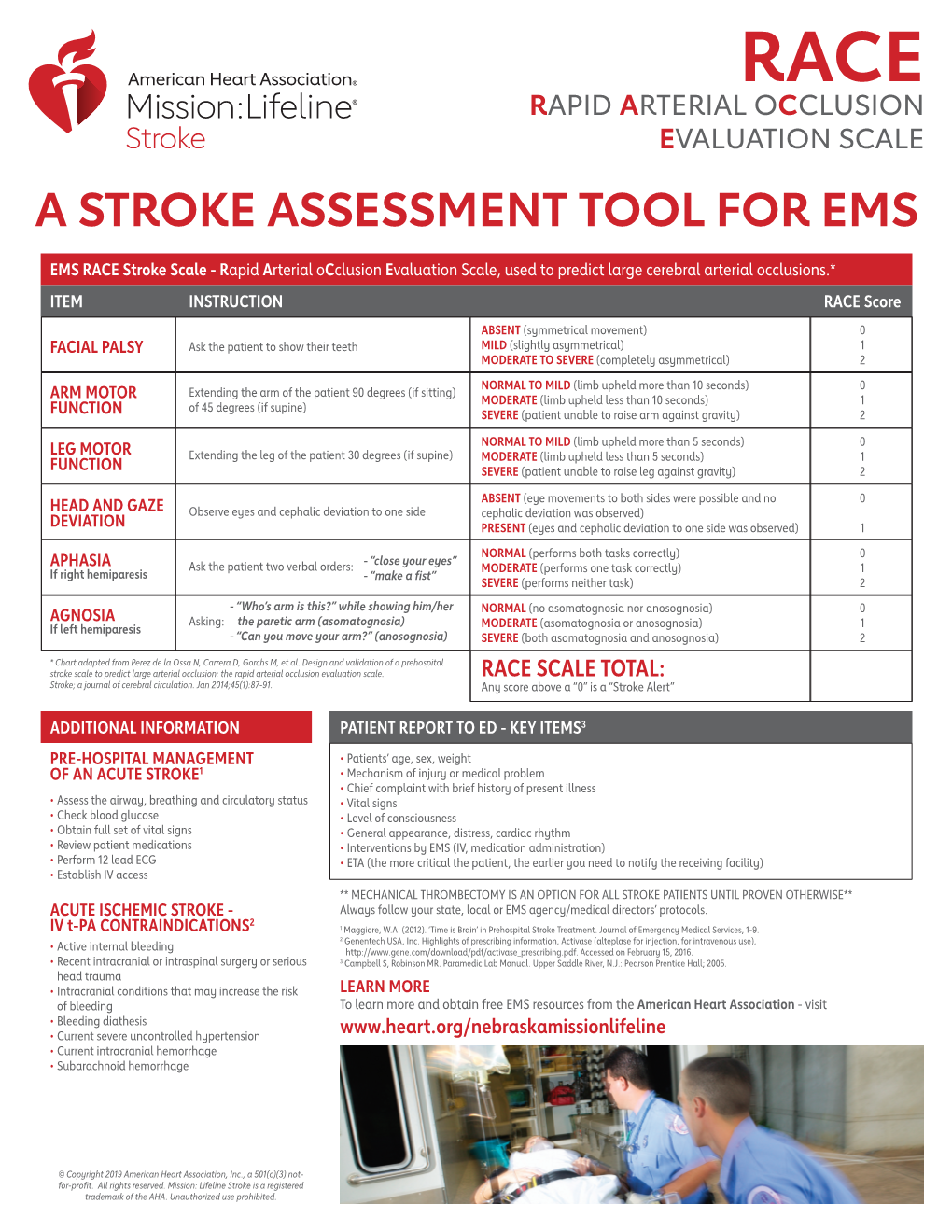 A Stroke Assessment Tool for Ems