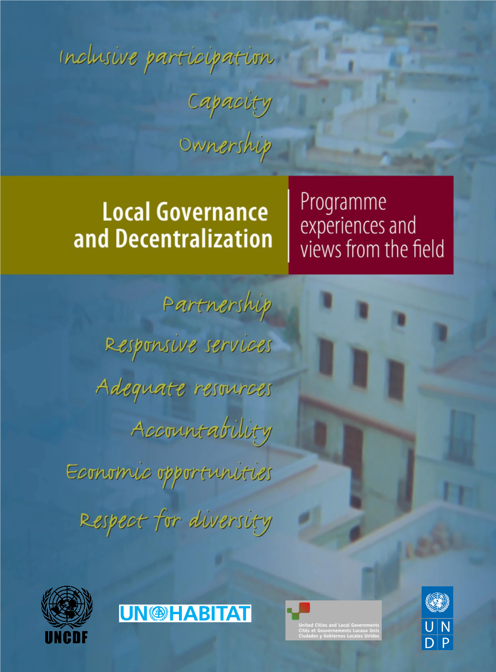 Local Governance and Decentralization: Programme Experiences and Views from the Field