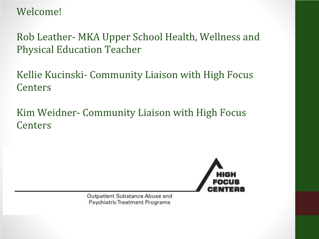 MKA Upper School Health, Wellness and Physical Education Teacher