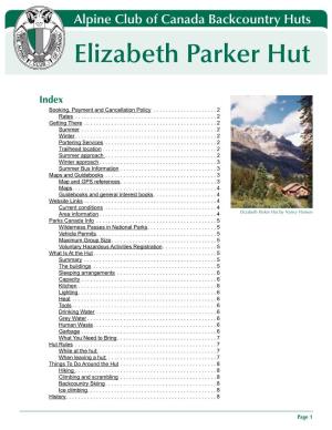 Elizabeth Parker Hut