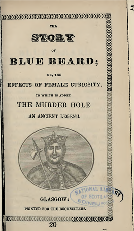Thfc BL.UE1 BEARD; OR, the EFFECTS of FEMALE CURIOSITY