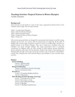 HPU TESL Working Paper Series 7(2) Sawamura