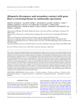 Schield and Perry Et Al. 2019 Biol J Linn