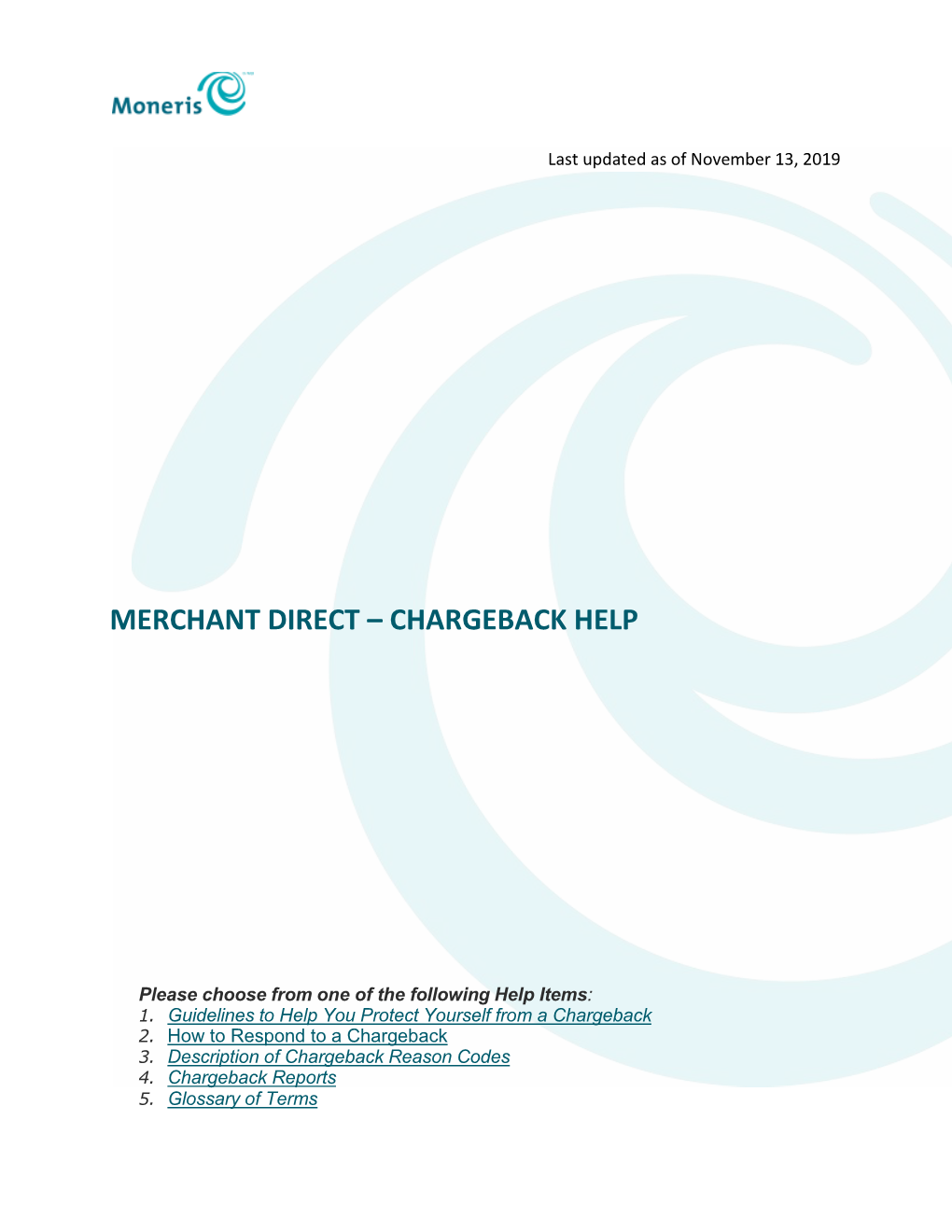 Merchant Direct – Chargeback Help