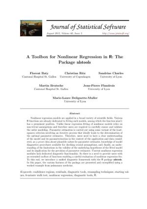A Toolbox for Nonlinear Regression in R: the Package Nlstools