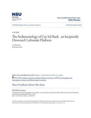 The Sedimentology of Cay Sal Bank - an Incipiently Drowned Carbonate Platform