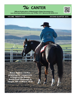 The CANTER Official Publication of Washington State Horsemen Inc