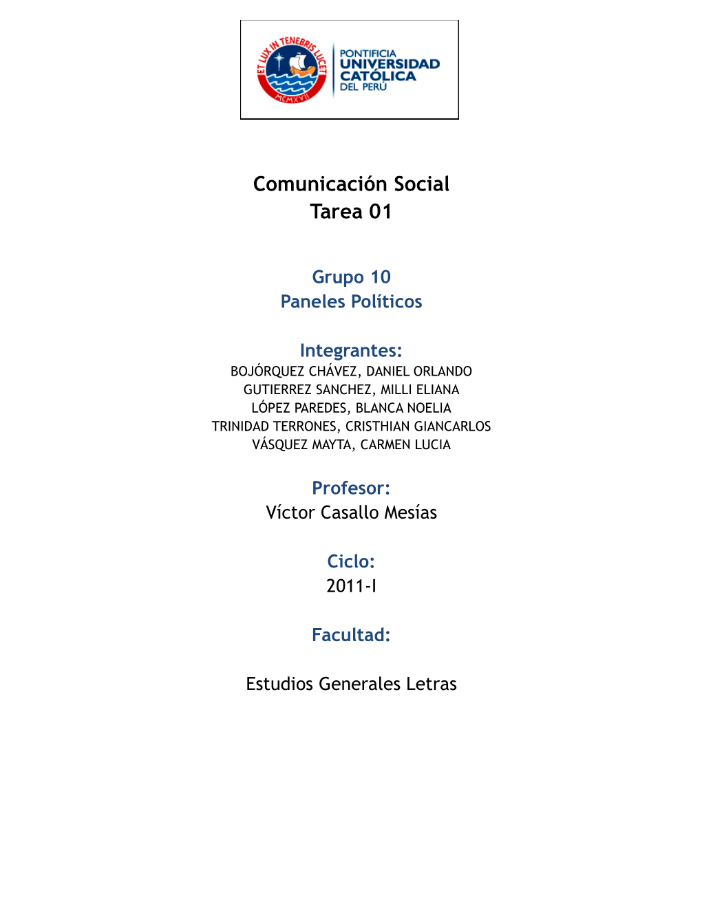 Comunicación Social Tarea 01