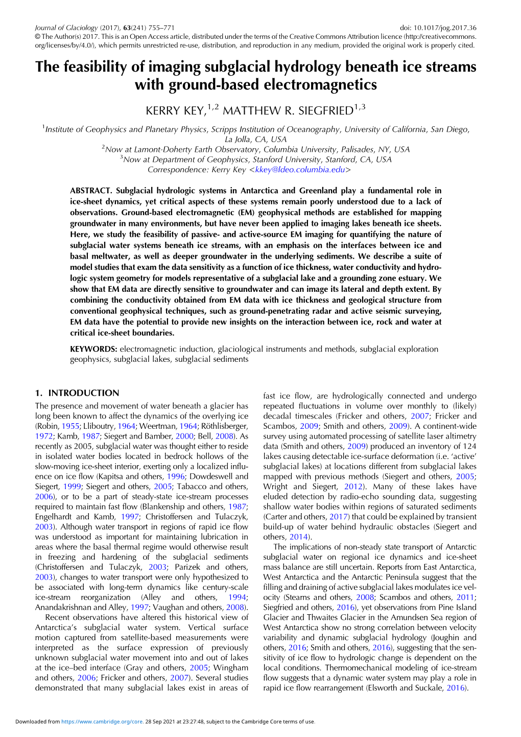 The Feasibility of Imaging Subglacial Hydrology Beneath Ice Streams with Ground-Based Electromagnetics