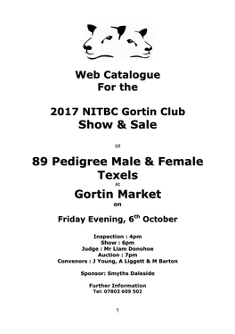 Gortin NITBC Sale